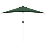 vidaXL Parasol de jardin demi Vert Moyen Aluminium thermolaqué