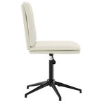 vidaXL Chaise à manger Crème Velours