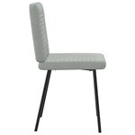 vidaXL Chaises à manger lot de 4 Gris clair Velours
