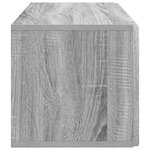 vidaXL Meuble TV mural 59 5 x 31 x 30 cm Sonoma gris Bois d'ingénierie