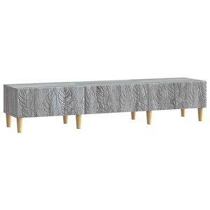 vidaXL Meuble TV 147 x 34 5 x 30 cm Sonoma gris Bois d'ingénierie