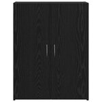 vidaXL Armoire de bureau - Chêne noir  60 x 32 x 77 5 cm  en bois d'ingénierie