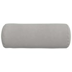 vidaXL Coussins d'accent 2 Pièces Gris clair Ø 25 x 70 cm