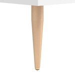 Bureau table poste de travail meuble d'ordinateur informatique étude 140 x 50 x 75 cm bois d'ingénierie blanc 02_0023511