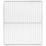 vidaXL Grille de barbecue 40 x 35 cm Acier inoxydable Argenté