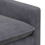 vidaXL Ensemble de Canapés 2 Pièces Gris foncé Polyester