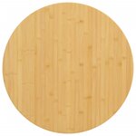 vidaXL Dessus de table Ø60x1 5 cm bambou