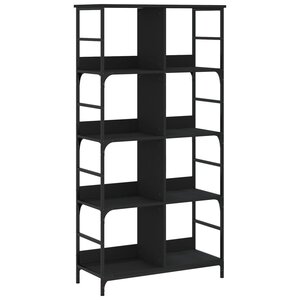 vidaXL Bibliothèque noir 78 5x33x153 cm bois d'ingénierie