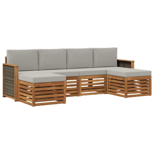 vidaXL Ensemble de canapés d'extérieur 5 pc