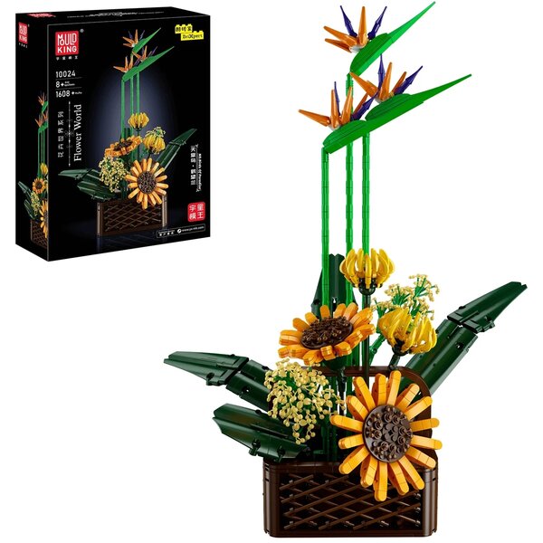Mould King 10024 - Bouquet de fleurs d'oiseaux de paradis Ensemble de construction