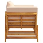 vidaXL Banc de jardin avec coussins 2 en 1 bois d'acacia massif