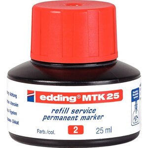 Recharge pour marqueur permanent edding e21 25 ml - rouge
