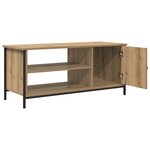 vidaXL Meuble TV chêne artisanal 100 x 40 x 45 cm Bois d'ingénierie