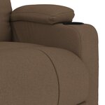 vidaXL Fauteuil de massage Marron Tissu