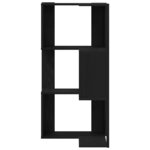 vidaXL Bibliothèque d'angle Chêne noir 50 x 50 x 102 cm