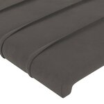 vidaXL Tête de lit avec oreilles Gris foncé 183x23x78/88 cm Velours