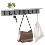 vidaXL Porte-manteau mural Gris béton 80 x 10 5 x 10 5 cm