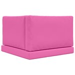 vidaXL Coussin de canapé d'extérieur 3 Pièces Rose Polyester