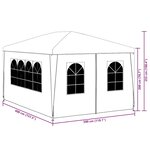 vidaXL Tente de réception 3 x 4 m Anthracite