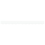 vidaXL Valance d'auvent pour cadre de 3 5 m blanche 3.3x0.2 m