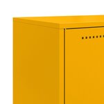 vidaXL Buffet haut jaune moutarde 68 5x38 5x107 cm acier