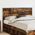 vidaXL Tête de lit Chêne fumé 150 cm Bois d'ingénierie