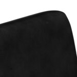 vidaXL Fauteuil noir cuir véritable