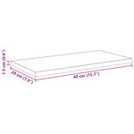 vidaXL Planches de bibliothèque - 4 Pièces en chêne noir  40x20x1.5 cm  en bois d'ingénierie.