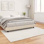 vidaXL Tapis en Fourrure Synthétique de Lapin Olite Crème 160 x 230 cm