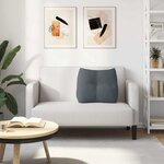 vidaXL Coussin de Dos Gris foncé 60 x 24 x 50 cm Velours