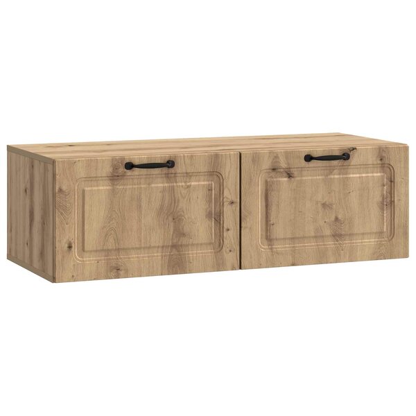 vidaXL Meuble TV mural 98 x 41 x 30 cm Chêne artisanal