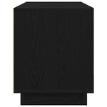 vidaXL Meuble TV avec lumières LED chêne noir 100x41x50 cm