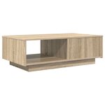 vidaXL Table basse Chêne Sonoma 95 x 55 x 31 cm Bois d'ingénierie