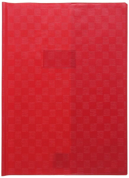 Protège-cahier Madras PVC 22/100e Avec Rabat Marque page 24x32 rouge CALLIGRAPHE