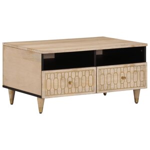vidaXL Table basse 80x54x40 cm bois de manguier massif