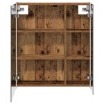 vidaXL Armoire Miroir de Salle de Bain Bois ancien 63 5 x 15 5 x 70 cm