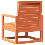 vidaXL Salon de jardin 3 Pièces cire marron bois de pin massif