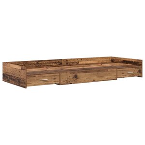 vidaXL Cadre de lit Bois Ancien 80 x 200 cm Bois d'ingénierie