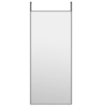 vidaXL Miroir de porte Noir 40x100 cm Verre et aluminium