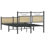 vidaXL Cadre de lit sans matelas chêne sonoma 120x200 cm