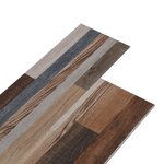 vidaXL Dalles de plancher PVC autoadhésif 5 21 m² 2 mm multicolore