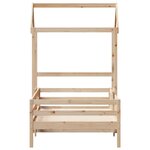 vidaXL Cadre de lit avec toit sans matelas 100x200 cm