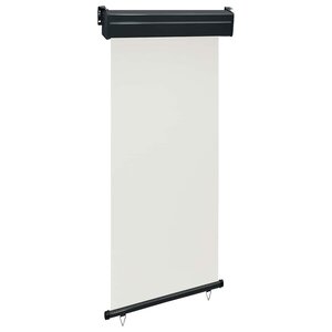 vidaXL Auvent latéral de balcon 105x250 cm Crème