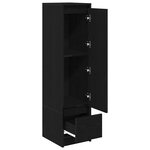 vidaXL Buffet haut chêne noir 29 5x34x119 5 cm bois d'ingénierie