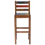 vidaXL Tabourets de bar lot de 2 bois massif de récupération