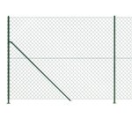 vidaXL Clôture à mailles losangées avec bride vert 1 8x25 m