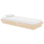 vidaXL Cadre de lit sans matelas bois massif