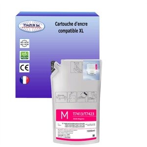 Cartouche compatible avec Epson SureColor SC-F6000  SC-F6070  SC-F7270 remplace Epson  T7413  - Magenta - 1 000ml