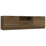 vidaXL Meuble TV Chêne marron 140x35x40 cm Bois d'ingénierie