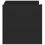 vidaXL Table basse noir 80x50x50 cm bois d'ingénierie